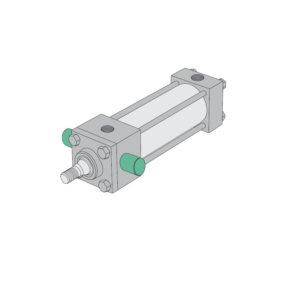 T1AP-20A1E-KAA0 NUMATICS/AVENTICS NFPA CYLINDER<BR>A SERIES 3 1/4" BORE 20" STROKE, HEAD TRUNNION, CAP CUSH